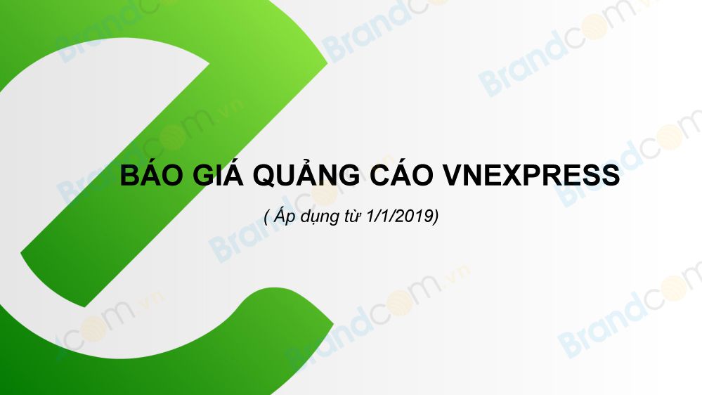 Báo giá quảng cáo banner trên vnexpress 2019