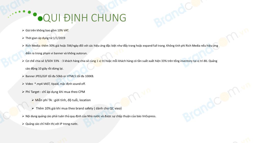 Báo giá quảng cáo banner trên vnexpress 2019